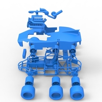 Concept race car with 6 wheels 1:25 - Thumbnail 24