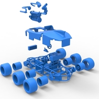 Concept race car with 6 wheels 1:25 - Thumbnail 25