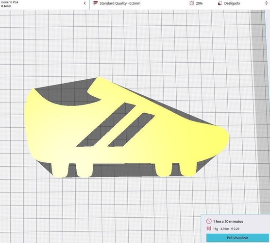 Football Boot Wall Art 3D Print 518258