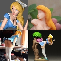 Alice in wonderland nsfw model - Thumbnail 1