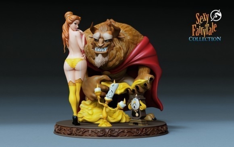 Beauty and the Beast Diorama 3D Print 518297