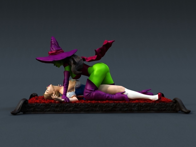 Dorothy and the Witch of Oz NSFW Model 3D Print 518316