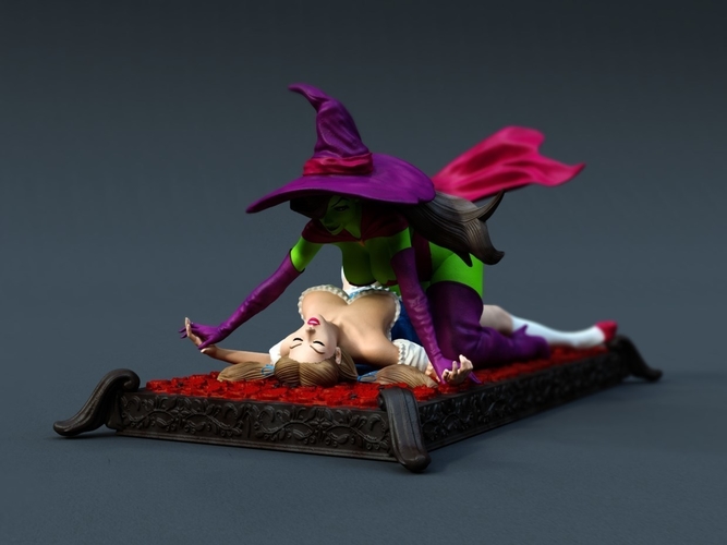 Dorothy and the Witch of Oz NSFW Model 3D Print 518317