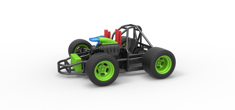 Concept crazy kart Scale 1:25
