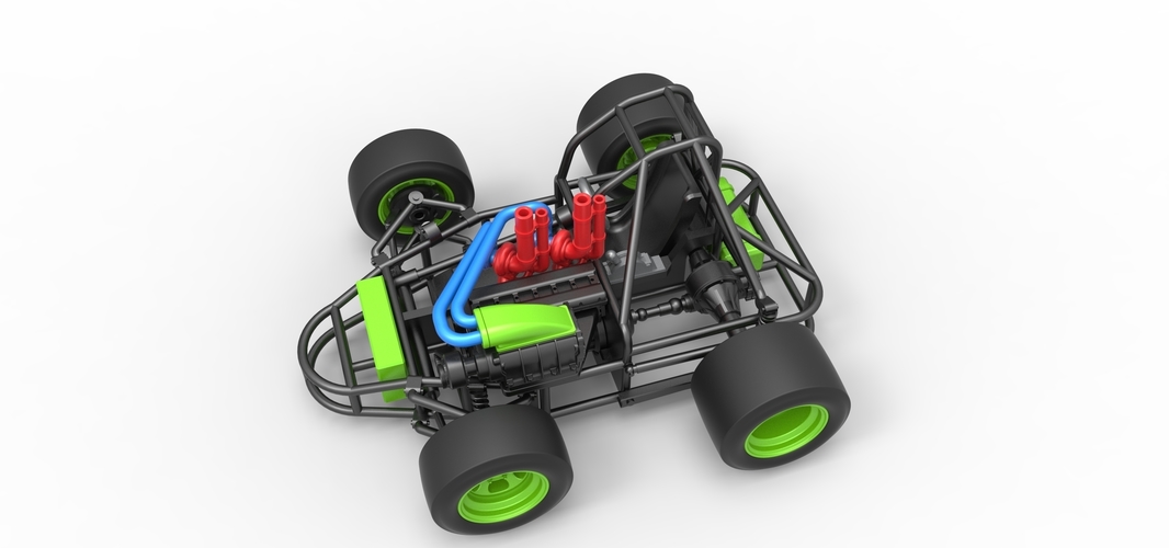 Concept crazy kart Scale 1:25 3D Print 518378