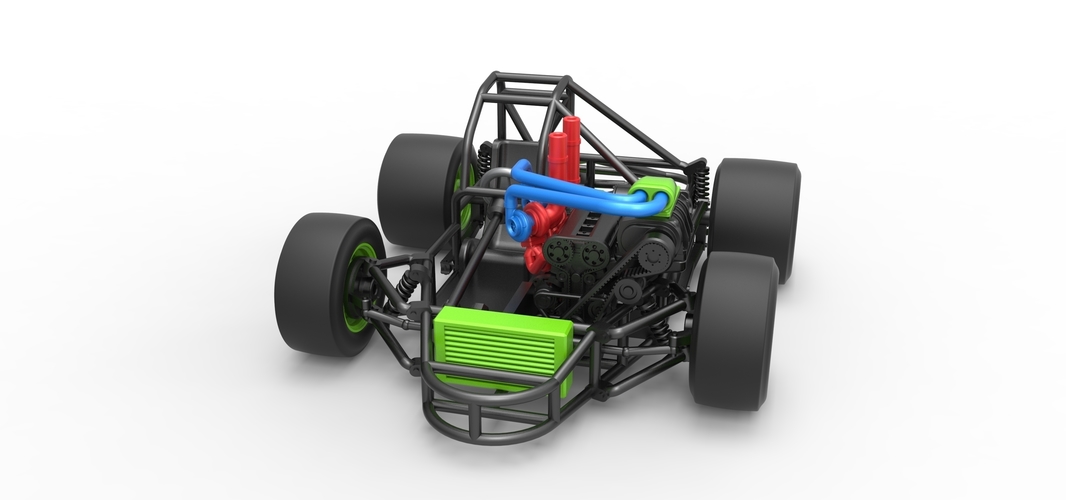 Concept crazy kart Scale 1:25 3D Print 518379