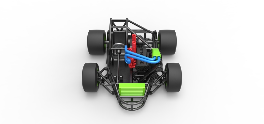 Concept crazy kart Scale 1:25 3D Print 518381