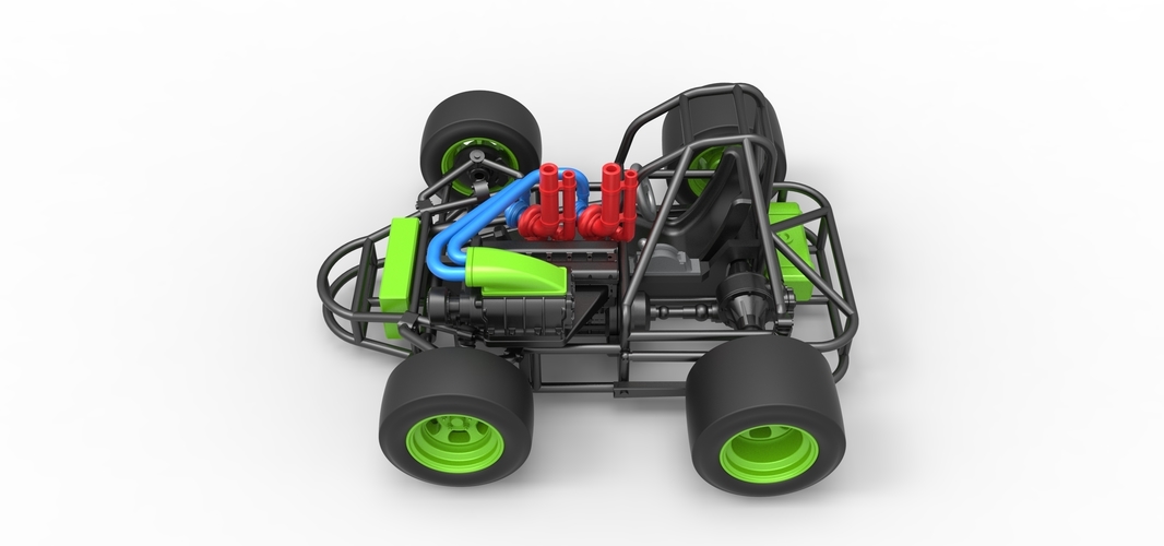 Concept crazy kart Scale 1:25 3D Print 518384