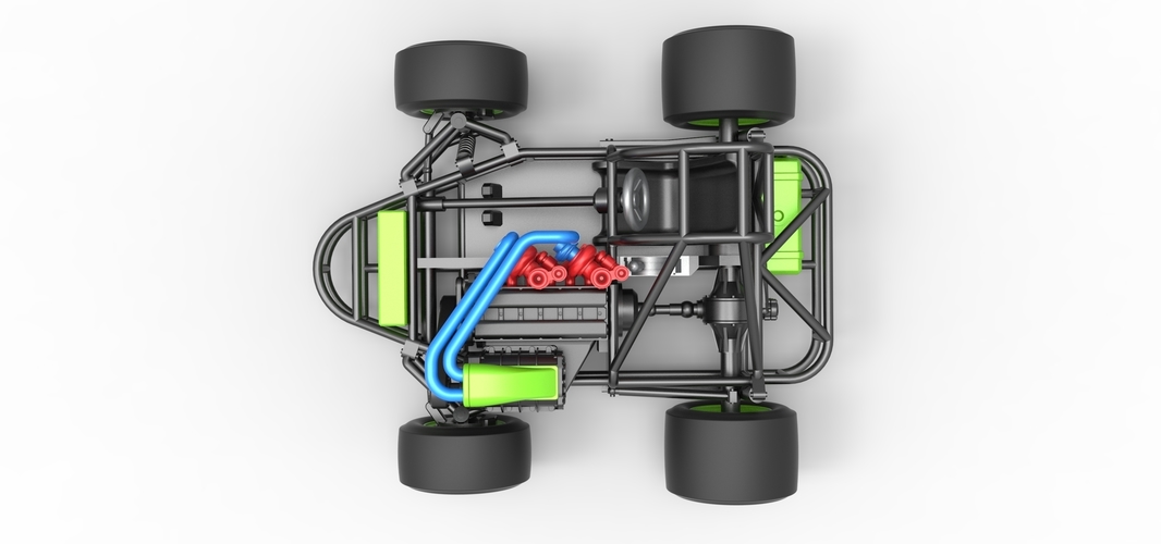 Concept crazy kart Scale 1:25 3D Print 518385