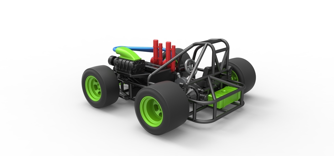 Concept crazy kart Scale 1:25 3D Print 518386