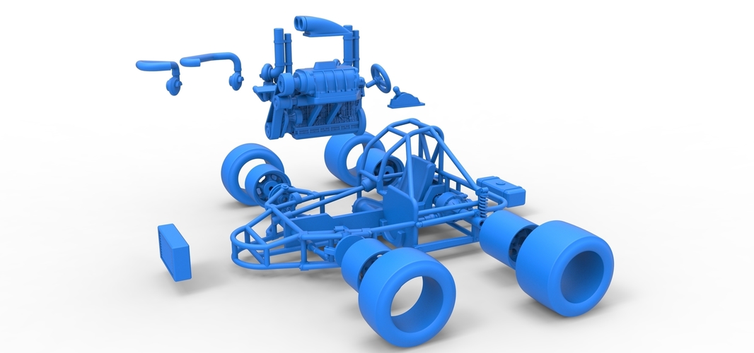 Concept crazy kart Scale 1:25 3D Print 518392