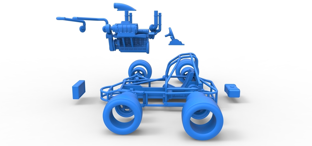 Concept crazy kart Scale 1:25 3D Print 518396