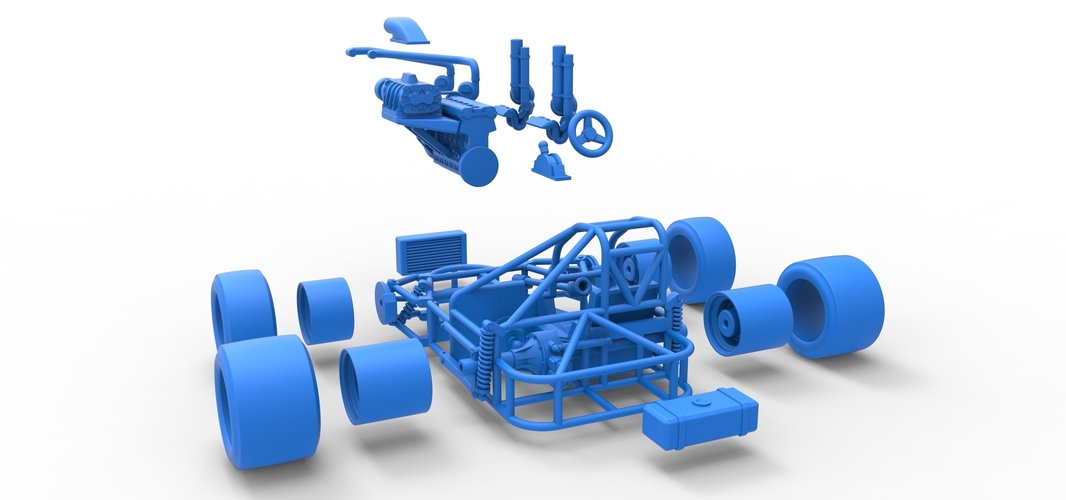 Concept crazy kart Scale 1:25 3D Print 518398