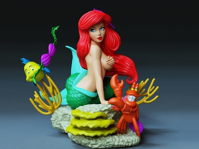 The Little Mermaid stl model 3d printing 3D Print 518420