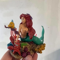 The Little Mermaid stl model 3d printing - Thumbnail 4