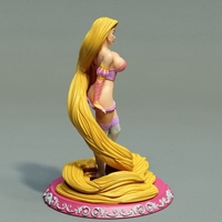 Princess Rapunzel  3d model, 3d printing  - Thumbnail 3