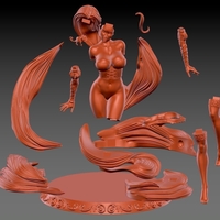 Princess Rapunzel  3d model, 3d printing  - Thumbnail 4