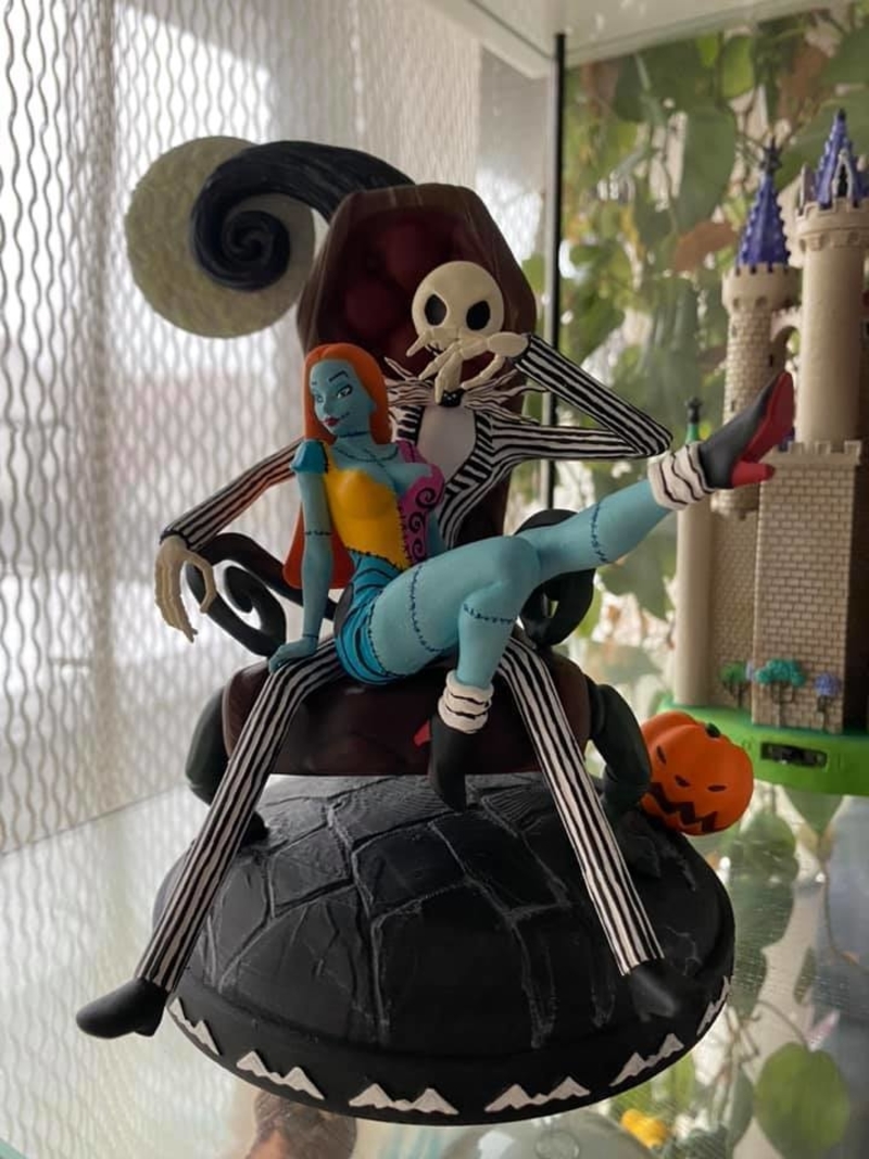 Sally and Jack diorama