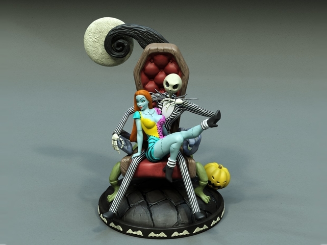 Sally and Jack diorama 3D Print 518455