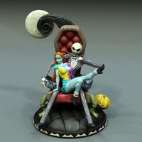 Sally and Jack diorama - Thumbnail 3