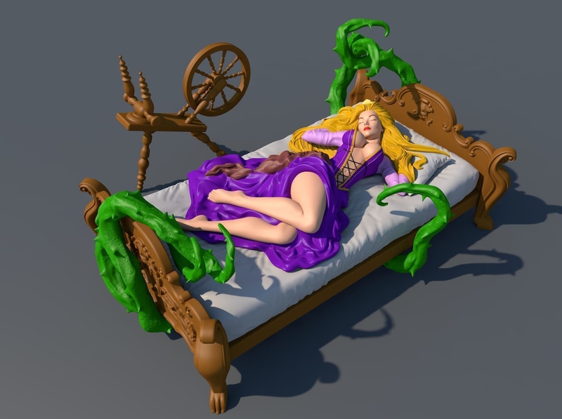 Sleeping Beauty 3d print model nsfw included