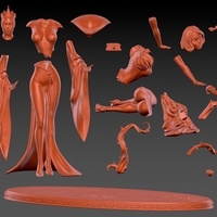 Snow white and evil queen diorama - Thumbnail 4