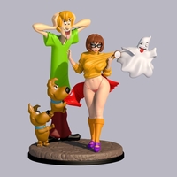 Velma and shaggy 3d print diorama NSFW included - Thumbnail 1