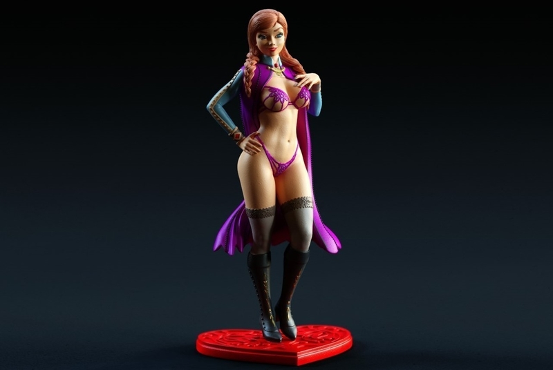 Anna Winter princess 3d print model