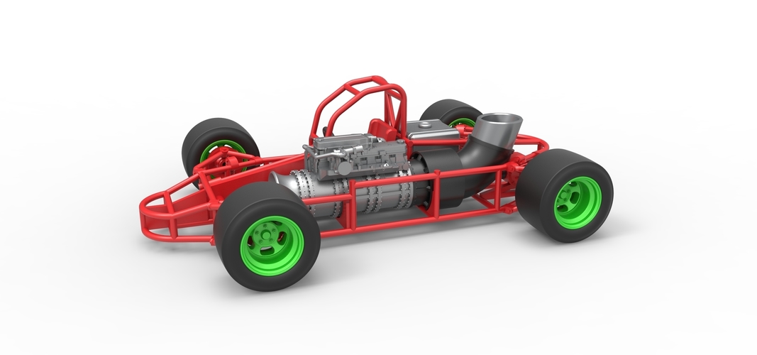 Concept jet race car Scale 1:25 3D Print 518548