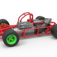 Small Concept jet race car Scale 1:25 3D Printing 518548