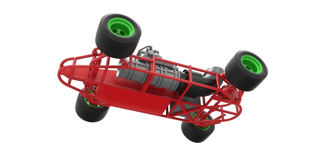 Concept jet race car Scale 1:25 3D Print 518550