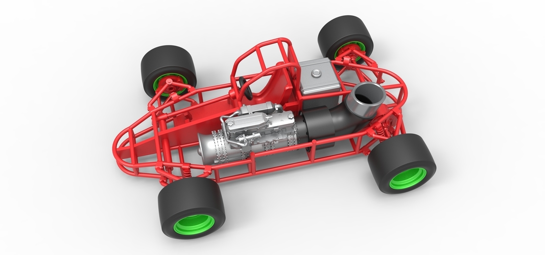 Concept jet race car Scale 1:25 3D Print 518551