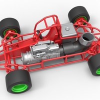 Concept jet race car Scale 1:25 - Thumbnail 4