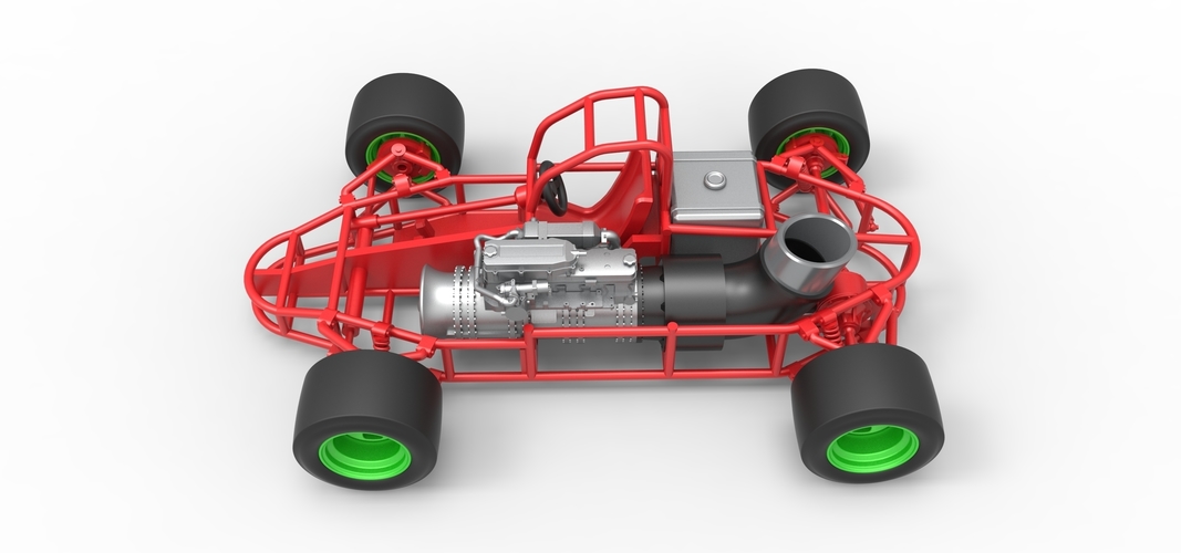 Concept jet race car Scale 1:25 3D Print 518557