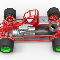 Concept jet race car Scale 1:25 - Thumbnail 10
