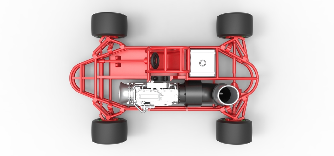 Concept jet race car Scale 1:25 3D Print 518558