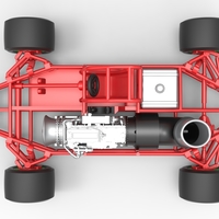 Concept jet race car Scale 1:25 - Thumbnail 11