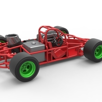 Concept jet race car Scale 1:25 - Thumbnail 16