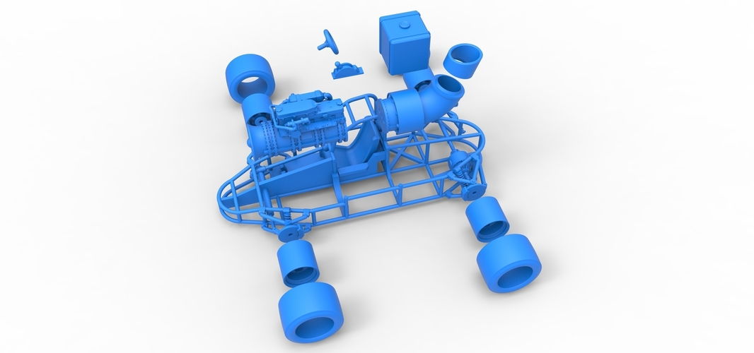 Concept jet race car Scale 1:25 3D Print 518567