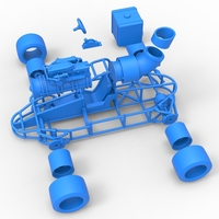 Concept jet race car Scale 1:25 - Thumbnail 20
