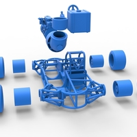 Concept jet race car Scale 1:25 - Thumbnail 25