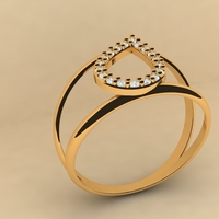 Teardrop ring 006 - Thumbnail 2