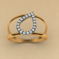 Teardrop ring 006 - Thumbnail 5