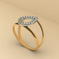 Teardrop ring 006 - Thumbnail 6
