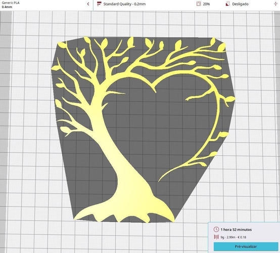 Love Tree Wall ART 3D Print 518681