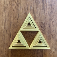 Small Triforce Fidget Toy 3D Printing 518749