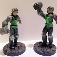 Small Xaot's Fist (28mm and 18mm) 3D Printing 51875