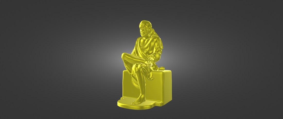 STL file of Indian God Saibaba 3D Print 518770