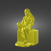 STL file of Indian God Saibaba - Thumbnail 1