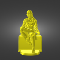 Small STL file of Indian God Saibaba 3D Printing 518772